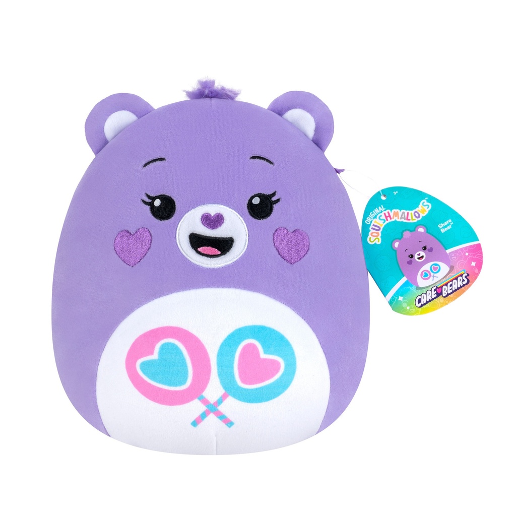 Care Bears Purple Share Bear 10 Inch Squishmallow