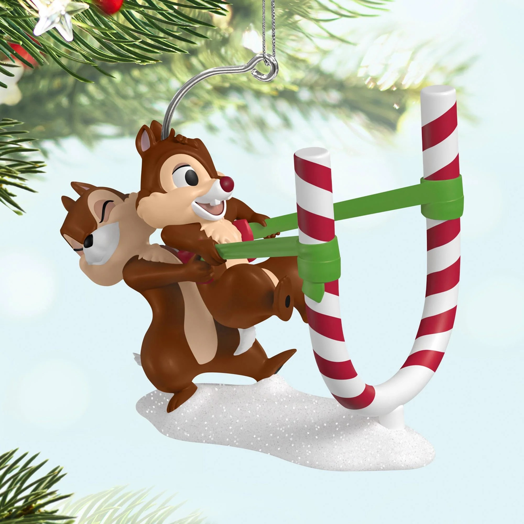 Disney Chip and Dale: Candy Cane Catapult - 2025 Hallmark Keepsake Christmas Ornament