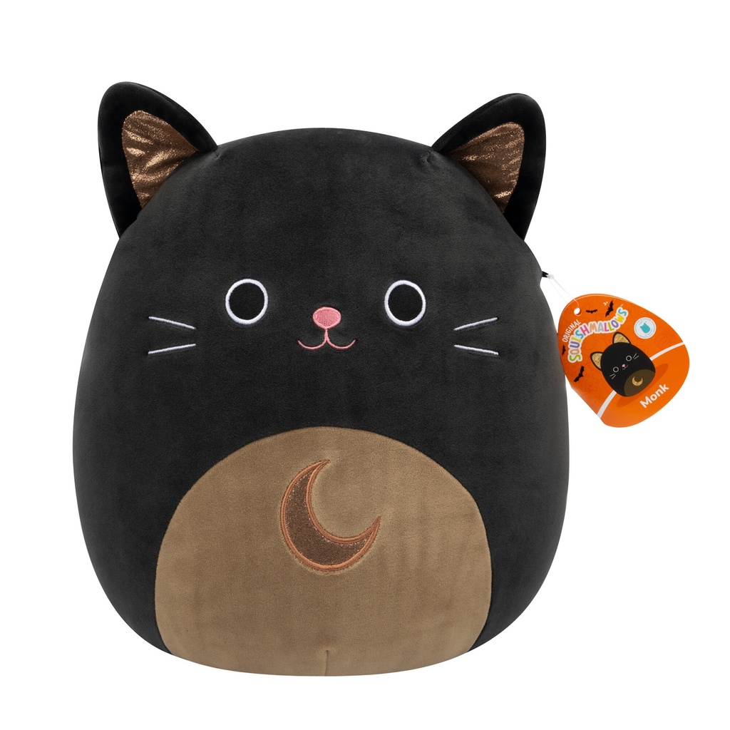 Monk the Black Cat 12 Inch Squishmallows Halloween 