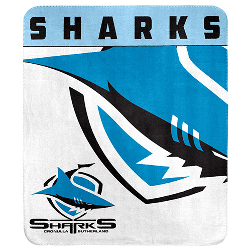 ​NRL Cronulla-Sutherland Sharks Polar Fleece Blanket