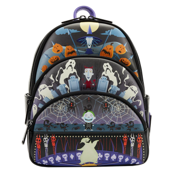 The Nightmare Before Christmas - Oogie Boogie Glow Triple Pocket Mini Backpack - Loungefly