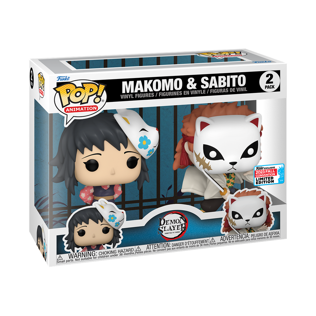 ​​​​​​​​​Demon Slayer - Sabito & Makomo 2pk NYCC 2023 Fall Convention Funko Pop Vinyl