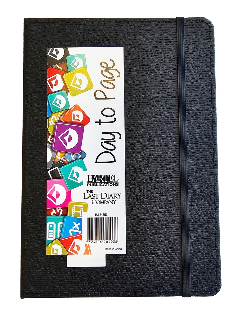 2025 A5 DTP Diary - Becall Casebound Black