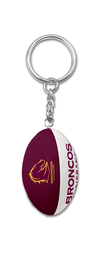 NRL Brisbane Broncos Ball Keyring