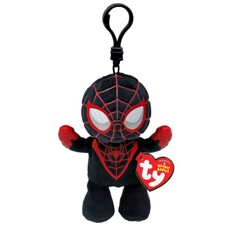 Miles Morales Marvel Ty Beanie Babies Soft Clip