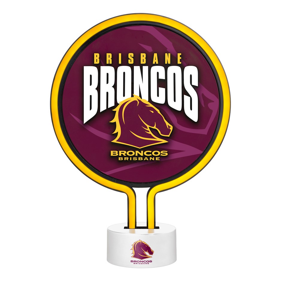 NRL Brisbane Broncos Neon Light