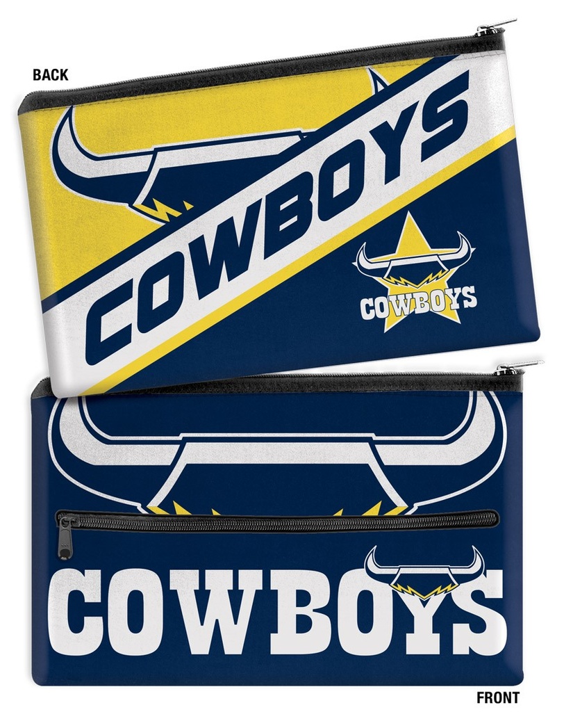 NRL North Queensland Cowboys Large Neoprene Pencil Case