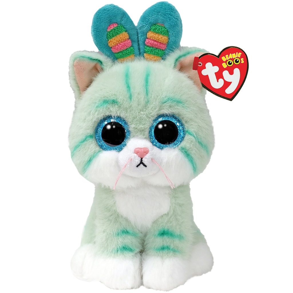 Gumdrop the Teal Cat TY Beanie Boos Regular Easter 2025