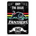 NRL Penrith Panthers Retro Metal Sign