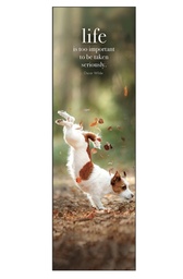 [BM06] Life Is Too Important Inspirational Bookmark - Affirmations
