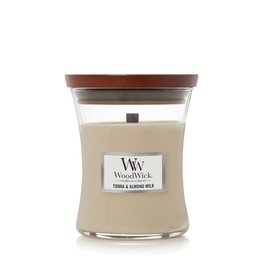[WW1632274] Tonka & Almond Milk Medium Candle - WoodWick
