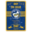 NRL Parramatta Eels Retro Metal Sign