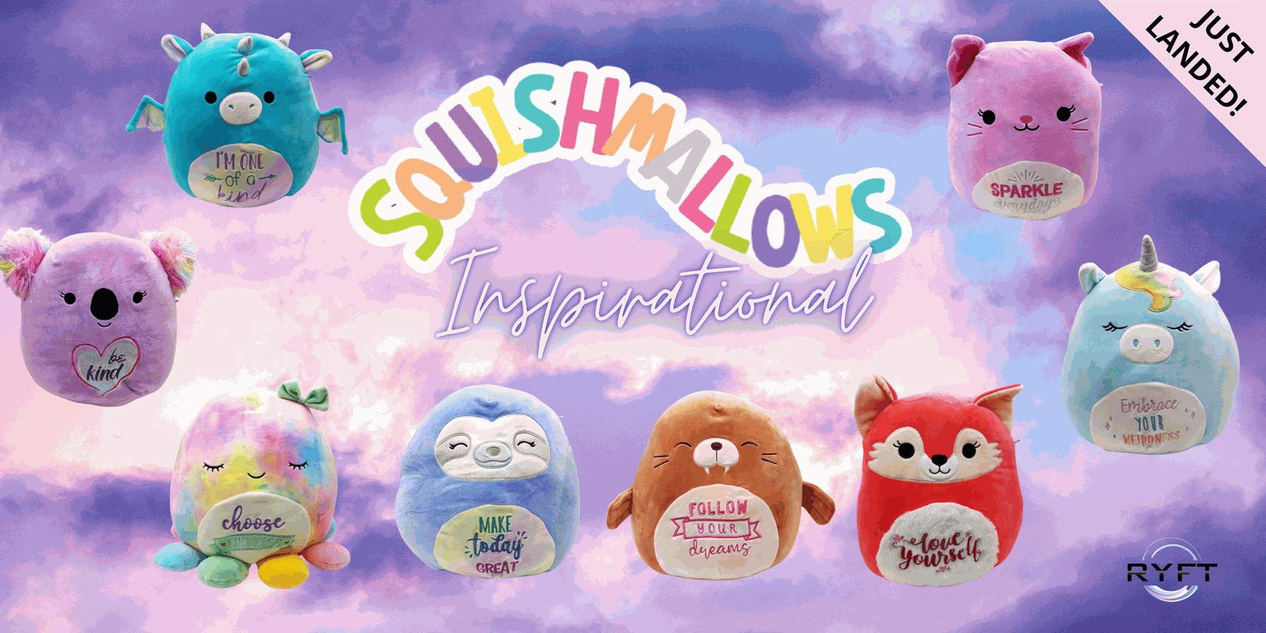 Squishmallow Inspirational Messages banner Ryft