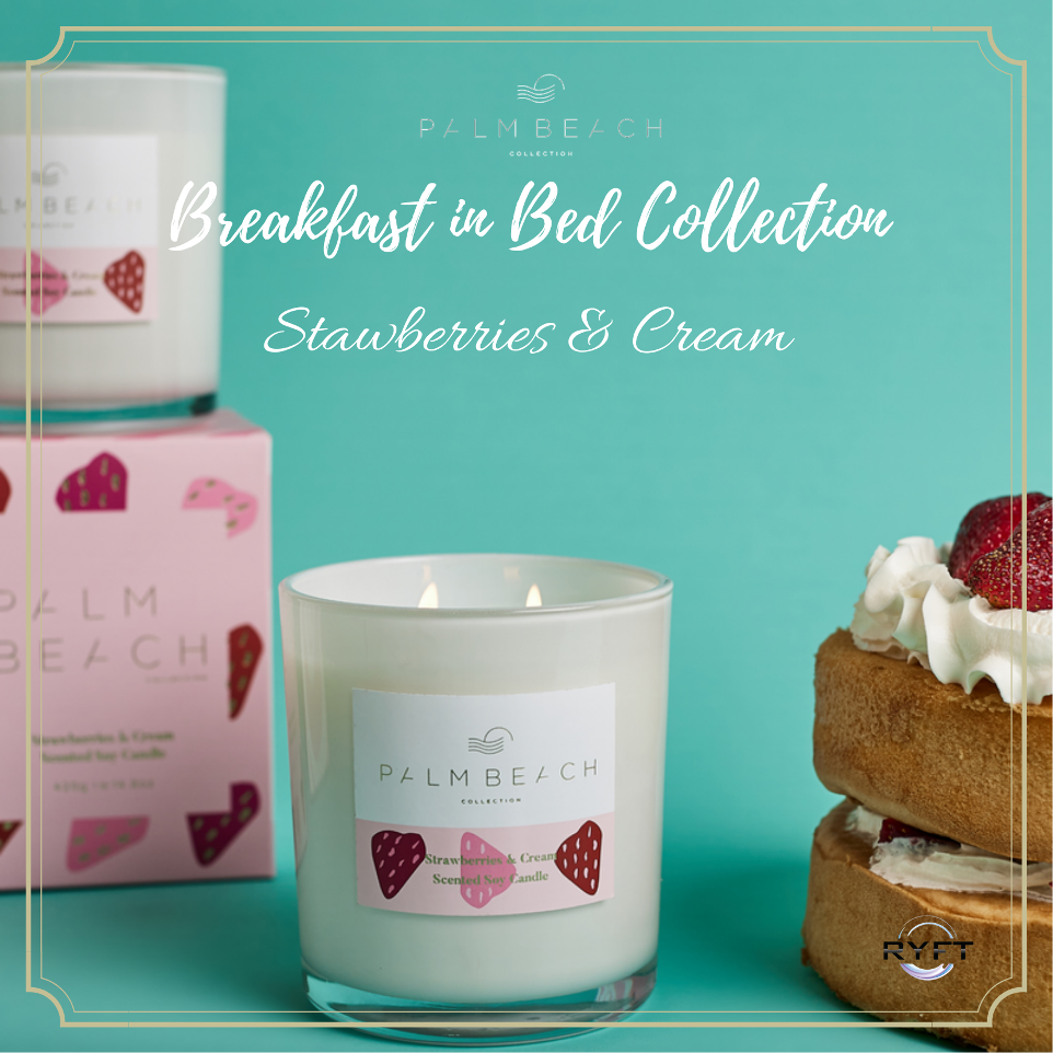 Palm Beach Strawberries and Cream Candle Banner Ryft