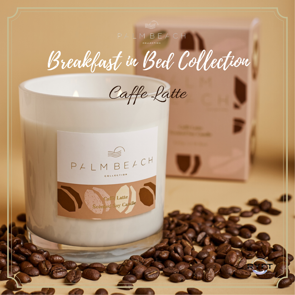 Palm Beach caffe Latte Candle Banner Ryft