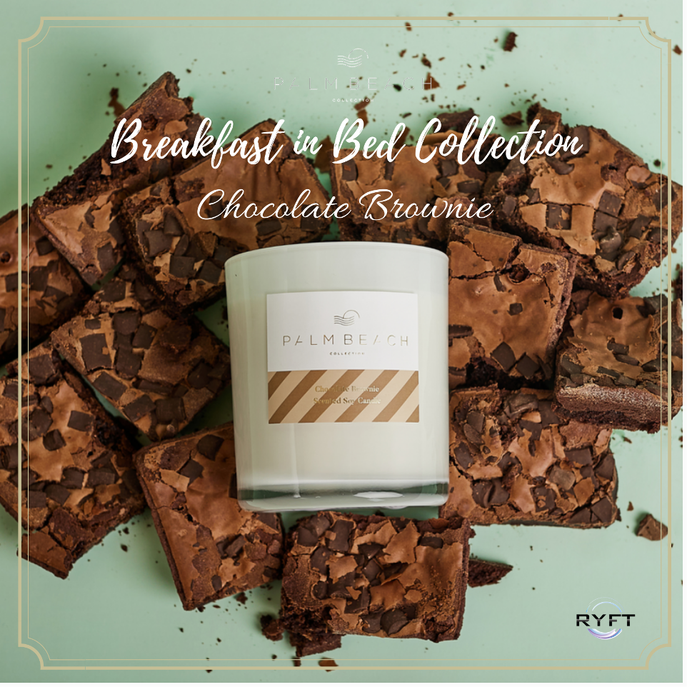 Palm Beach chocolate Brownie Candle Banner Ryft