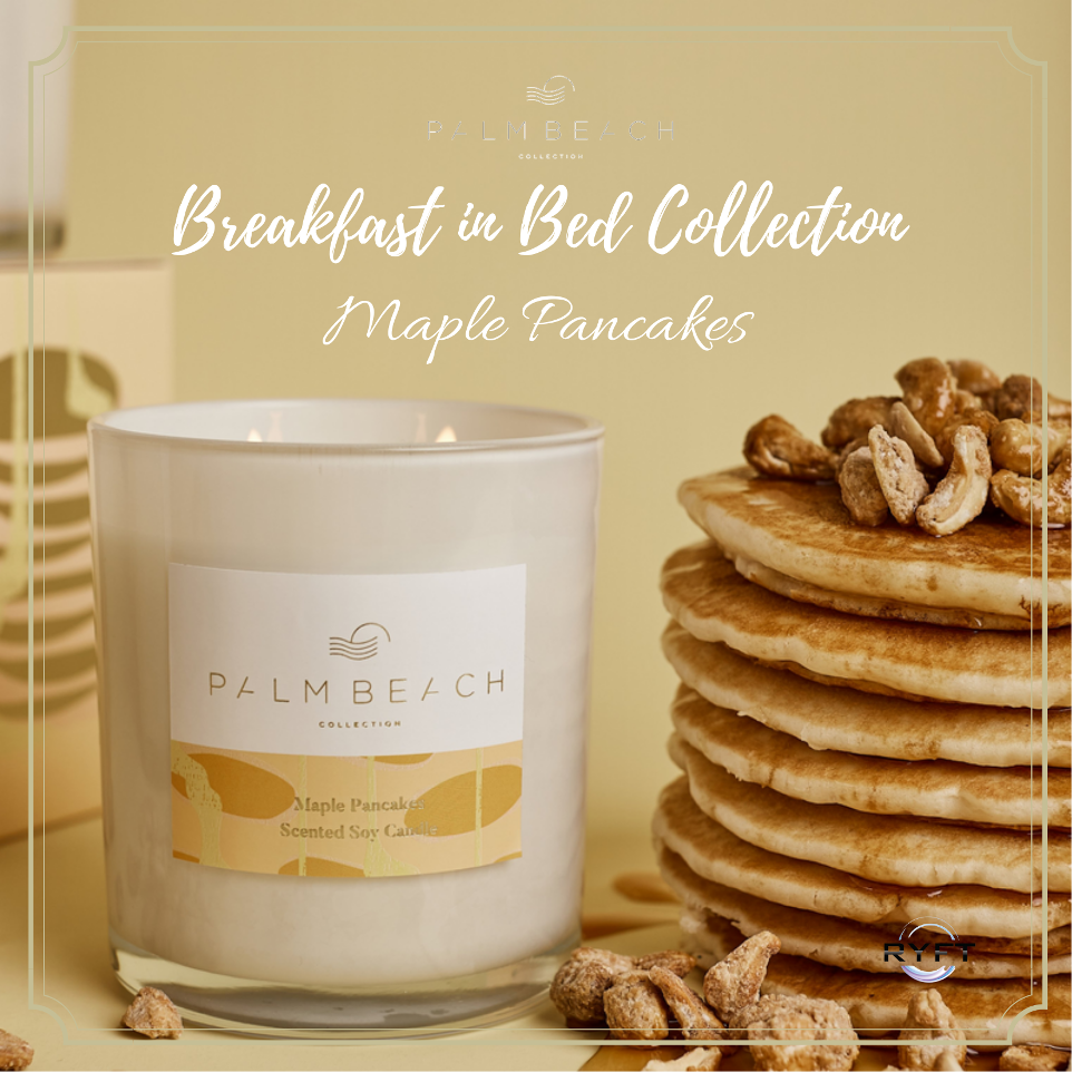 Palm Beach Maple Pancakes Candle Banner Ryft