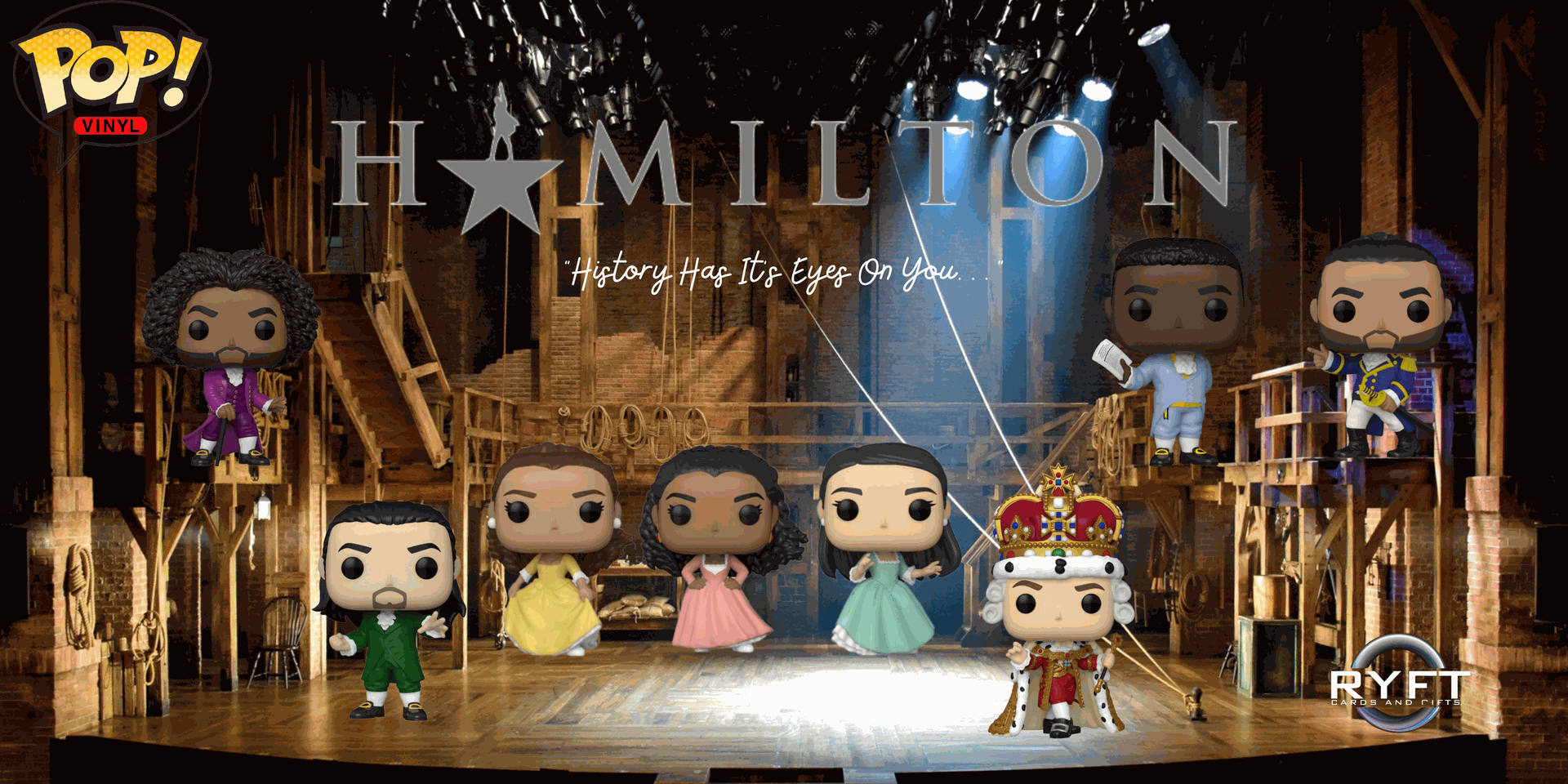 Hamilton Pop! Vinyl Collection banner Ryft