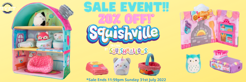 20% Off Squishville by Squishmallows Sale Event!