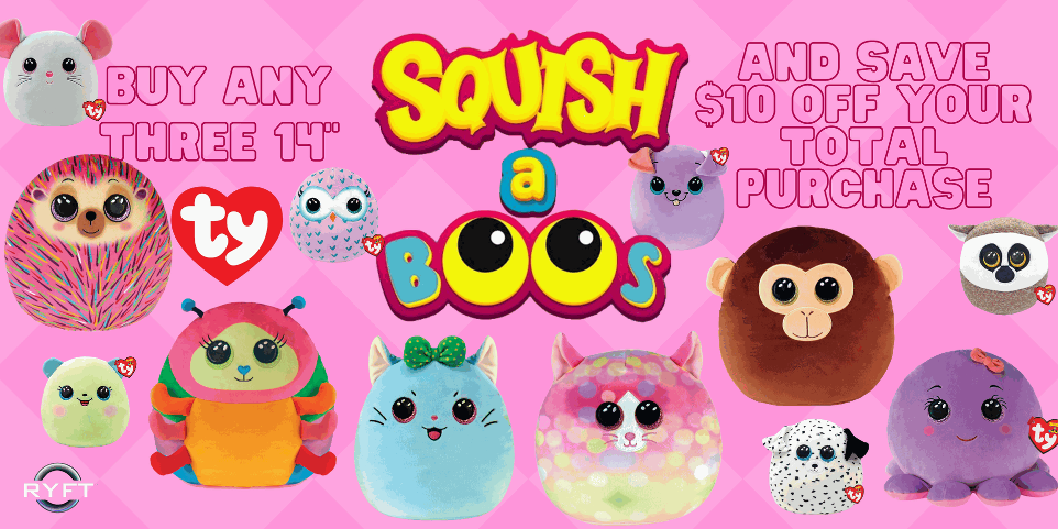 Buy 3 Save $10 14" Ty Squish A Boo Deal