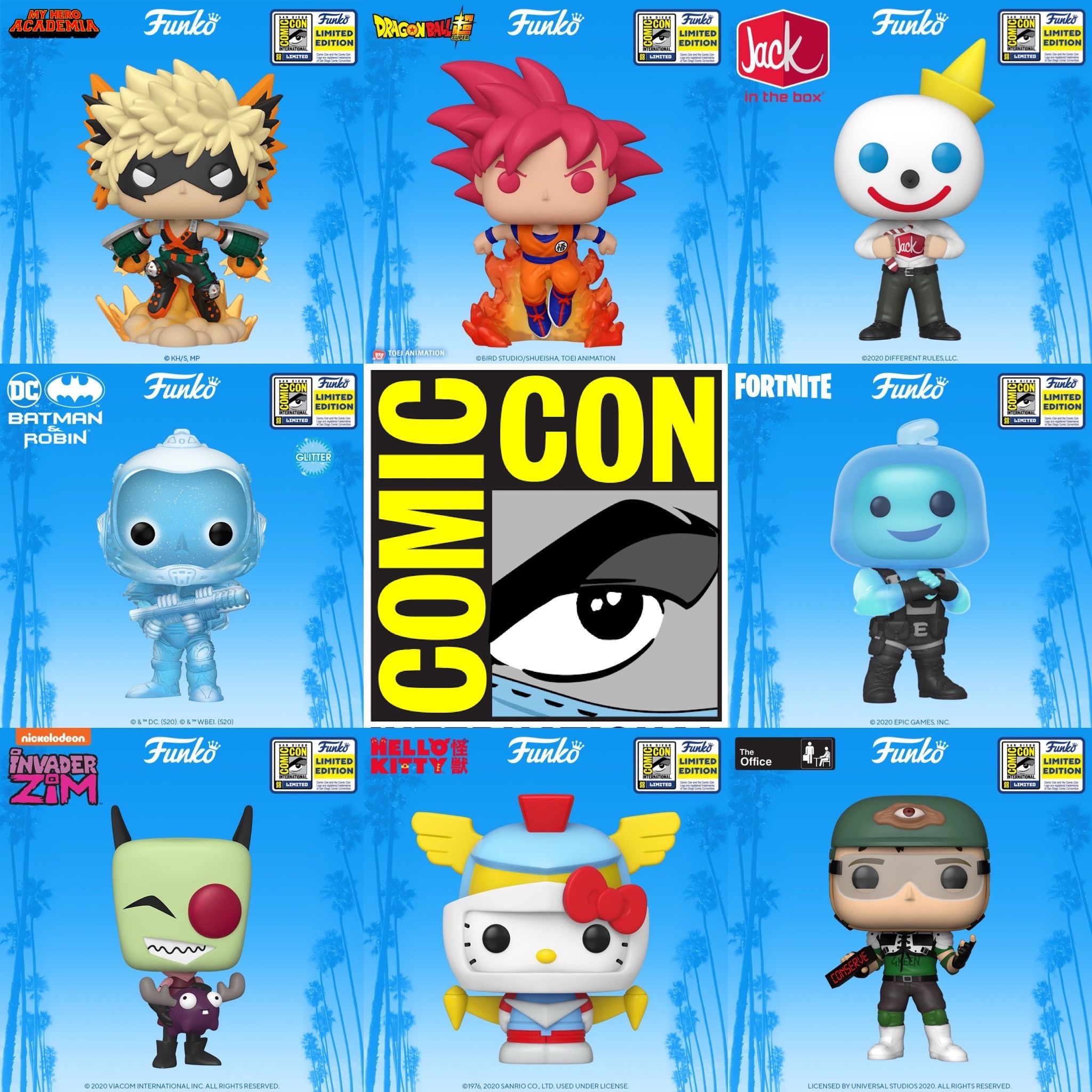 SDCC Funko Pop! Vinyl Exclusives Revealed