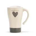 Demdaco Warm Heart - Rise & Shine Heart Travel Mug