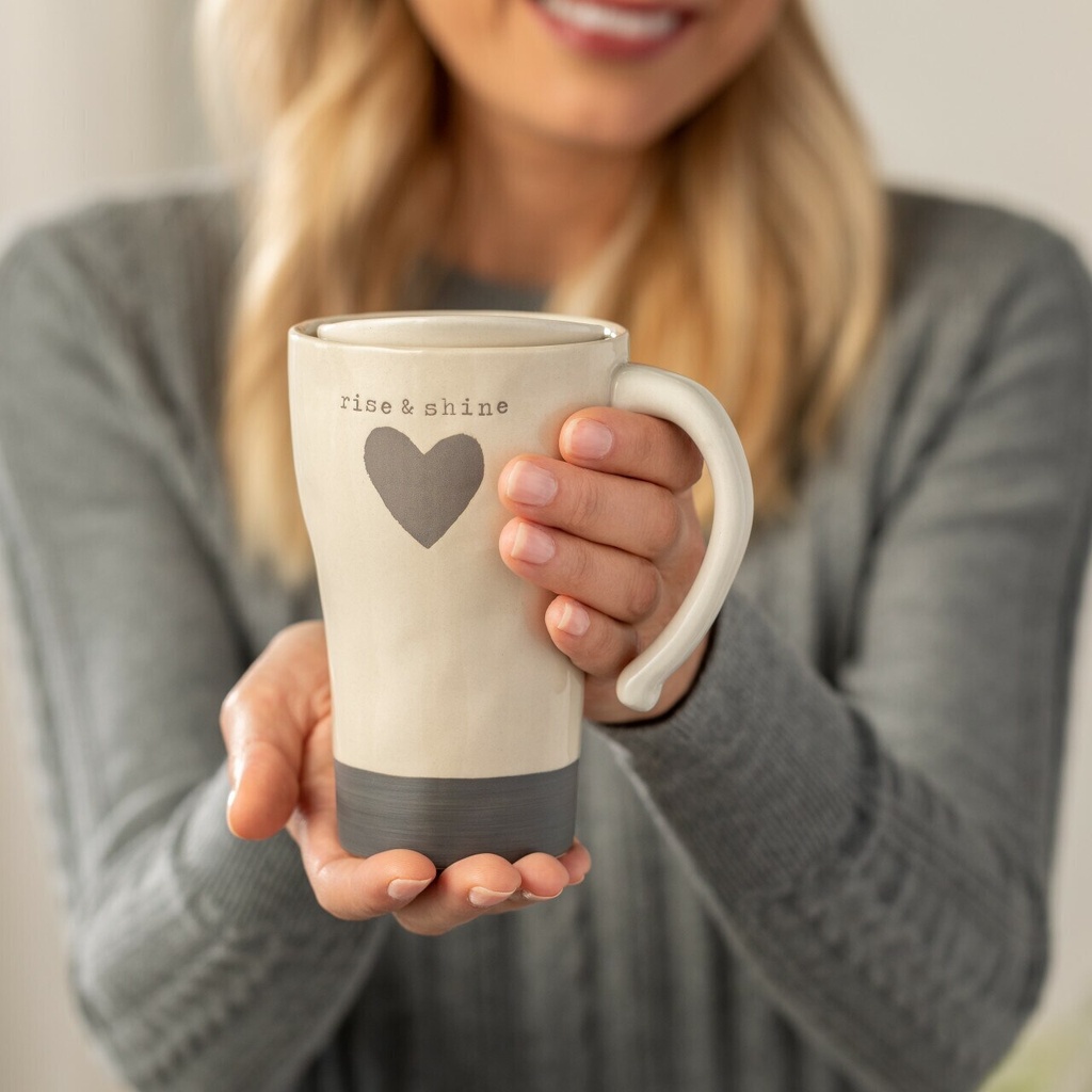 Demdaco Warm Heart - Rise & Shine Heart Travel Mug