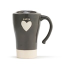 DEMDACO Warm Heart - 14cm/5.5" Smile Heart Travel Mug