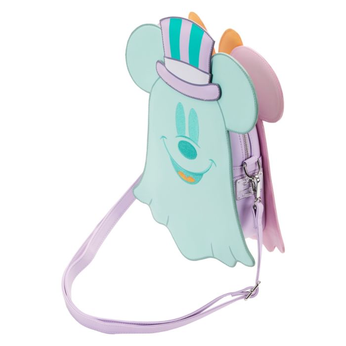 Disney - Reversible Pastel Ghost Minnie & Mickey Glow in the Dark Crossbody Bag - Loungefly