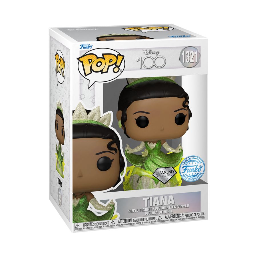 Disney 100th - Tiana Diamond Glitter US Exclusive Funko Pop! Vinyl Figure [RS]