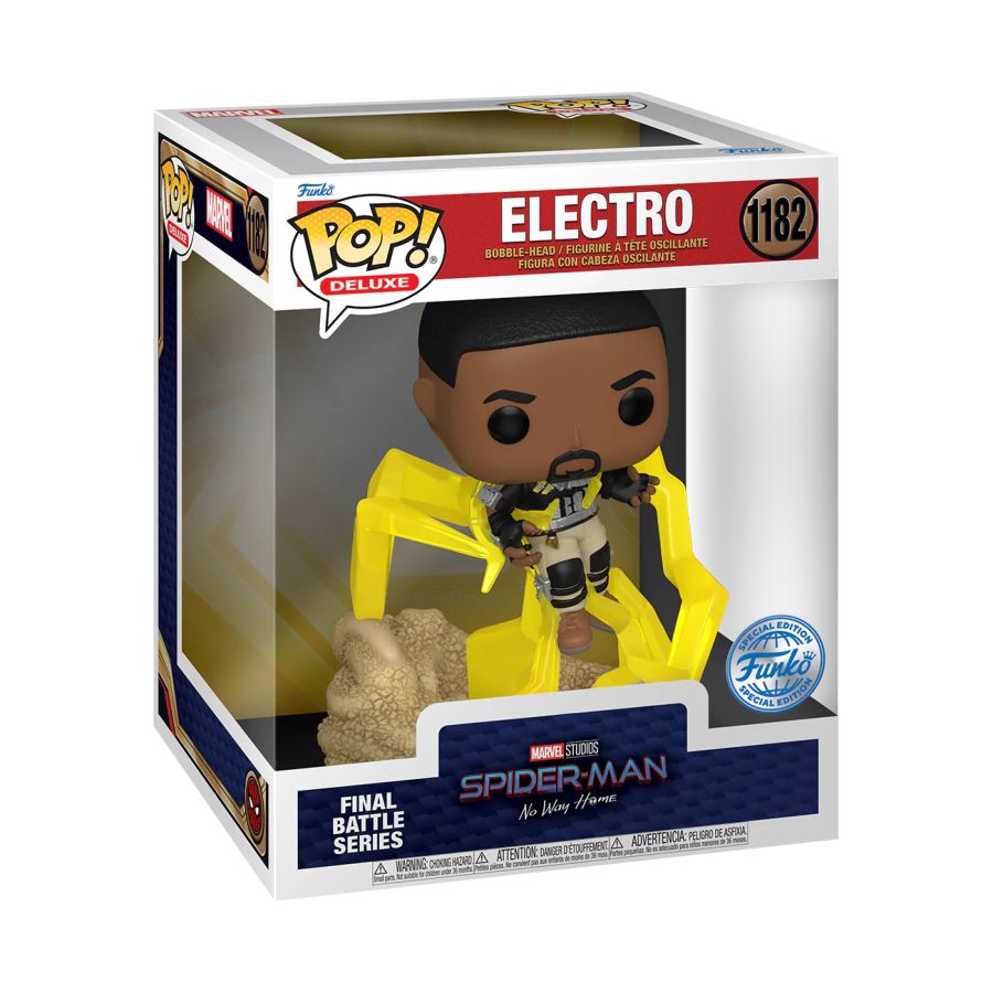 SpiderMan: No Way Home - Electro Final Battle Series Build-A-Scene Deluxe Funko Pop! Vinyl Figure #1182