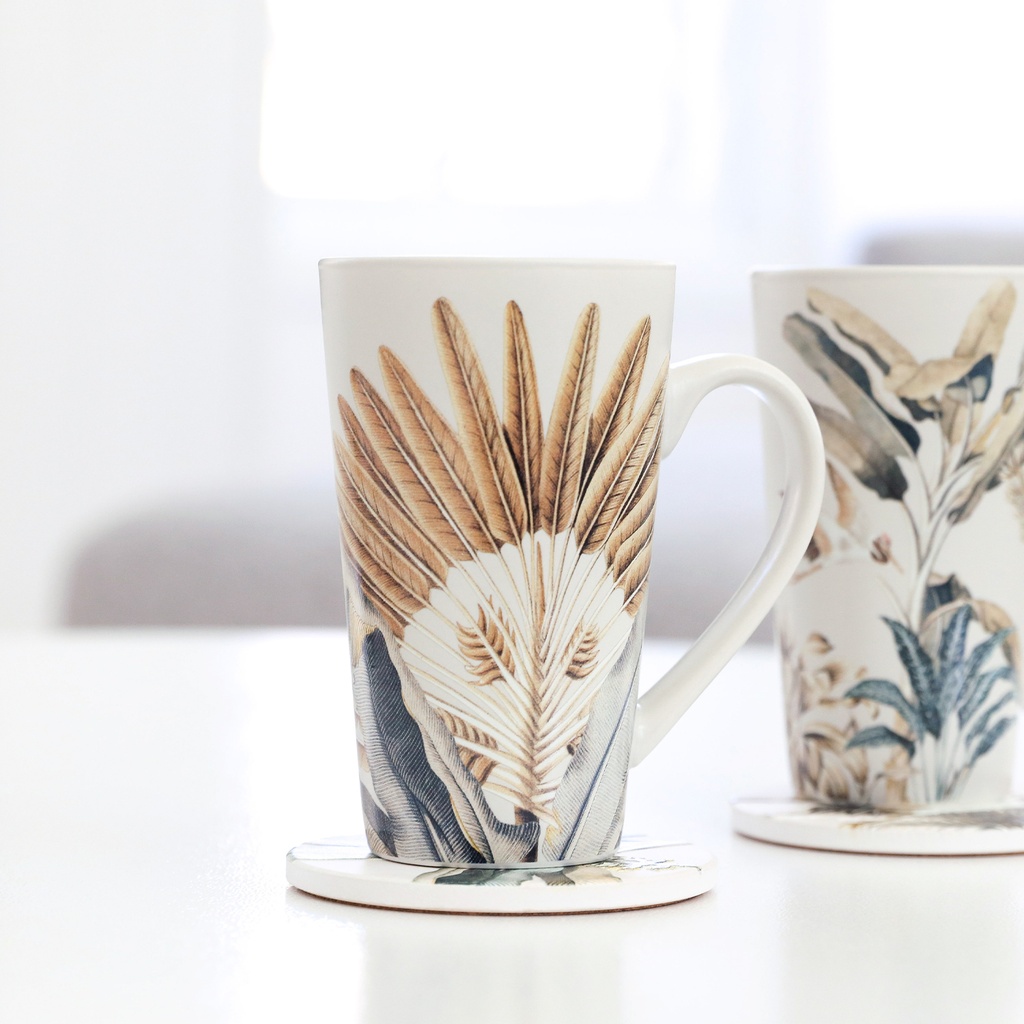 Exotic Palms Latte Mug - Splosh