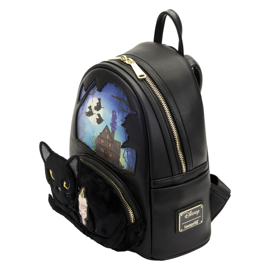 Hocus Pocus Binx Plush Pocket Mini Backpack - Loungefly