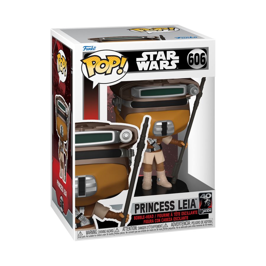 Star Wars: Return of the Jedi 40th Anniversary - Princess Leia Boushh Funko Pop! Vinyl Figure #606