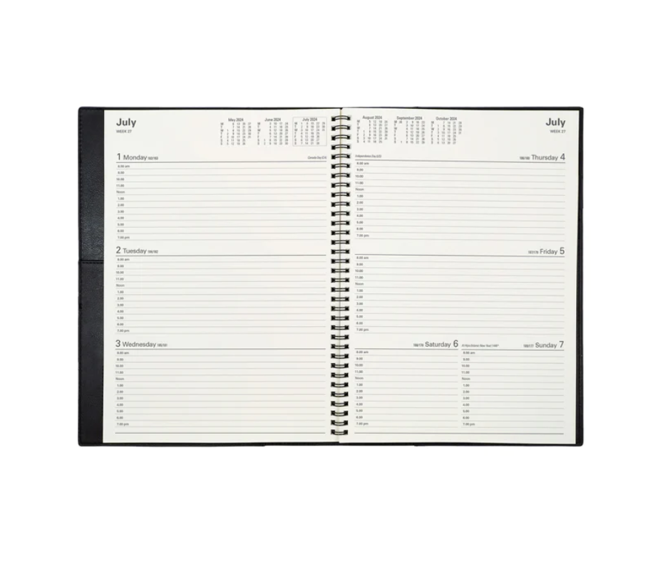 Collins Vanessa 2024 Diary - A4 Week to View Rose Gold