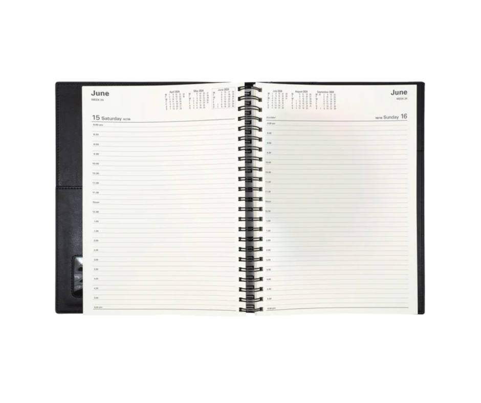 Collins Vanessa 2024 Diary - A4 Day to Page Blue