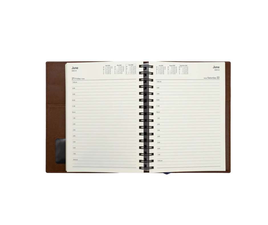 Collins Vanessa 2024 Diary - A5 Day to Page Rose Gold