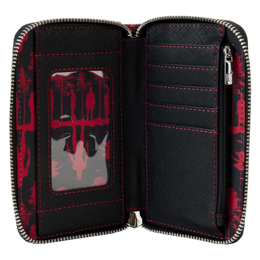 Stranger Things UpsideDown Shadows Zip Wallet - Loungefly