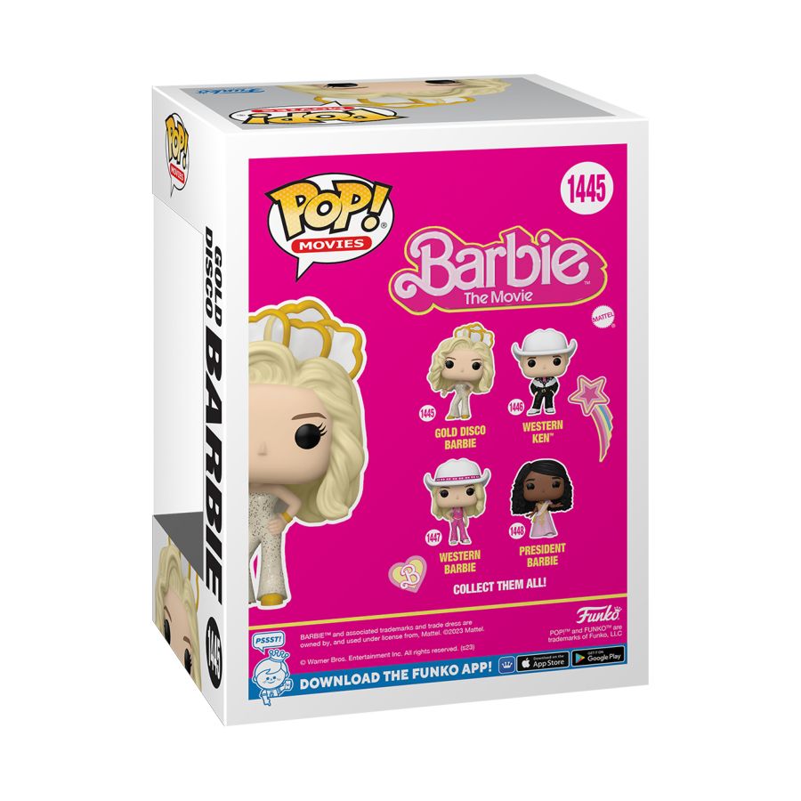 Barbie: The Movie (2023) - Gold Disco Barbie Funko Pop Vinyl Figure