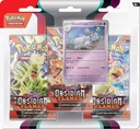 Pokémon Trading Card Game: TCG Scarlet & Violet 3 Obsidian Flames - Three Booster Blister