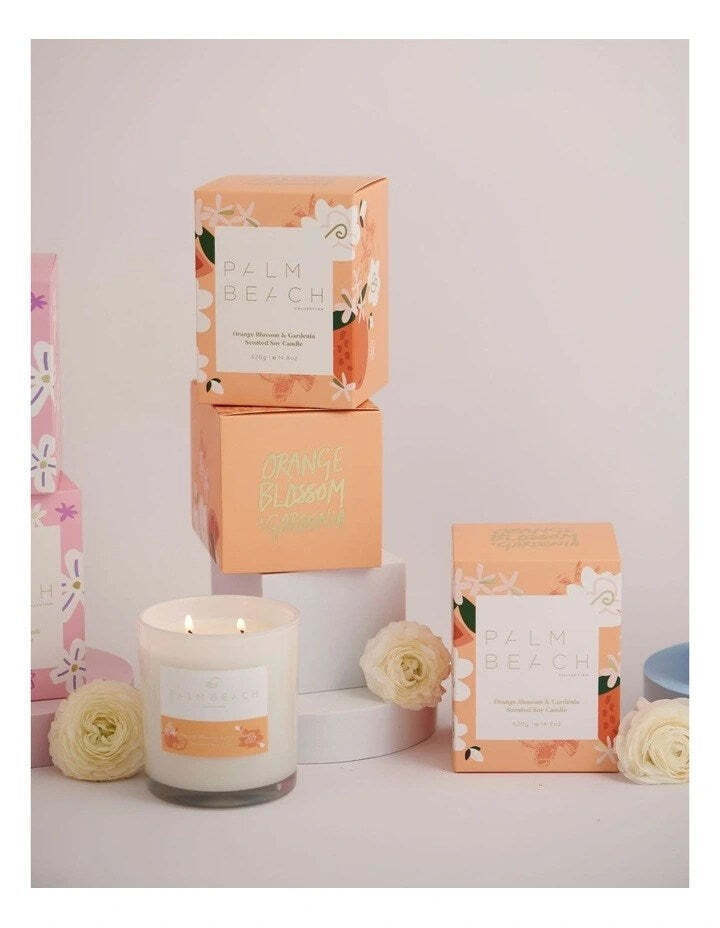 Orange Blossom & Gardenia 420g Candle - Palm Beach Full Bloom Collection