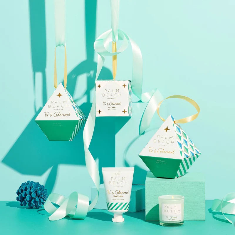 Fir & Cedarwood 50g Candle in Bauble - Palm Beach