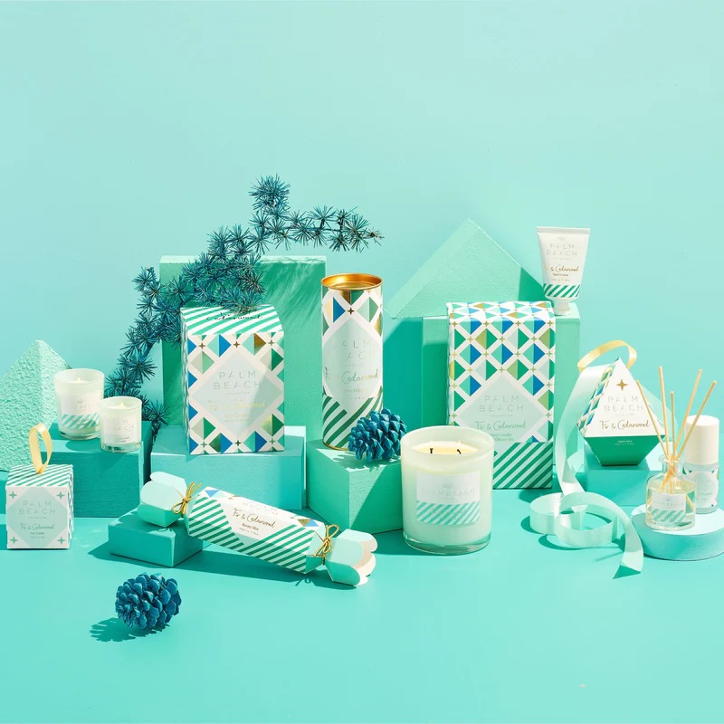 Fir & Cedarwood 50g Candle in Bauble - Palm Beach