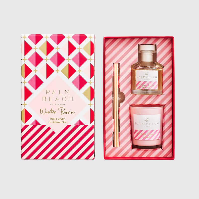 Winter Berries Mini Candle & Diffuser Pack - Palm Beach