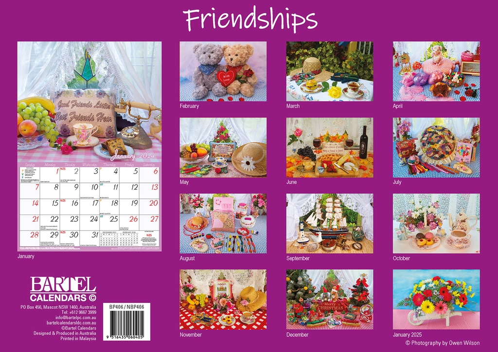 Friendships Big Print 2024 Calendar
