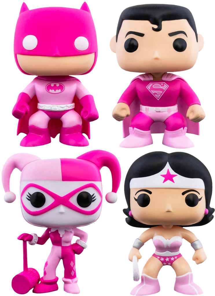 Superman - Superman Breast Cancer Awareness Pop! Vinyl All 4 Figures