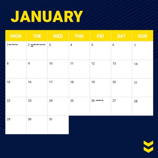 NRL North Queensland Cowboys - 2024 Calendar