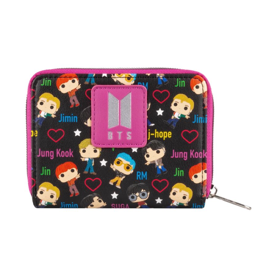 [FUNBTSWA0001] BTS Band w/Hearts AOP Wallet