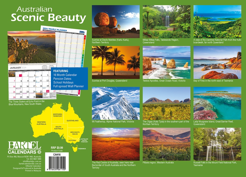 Australian Scenic Beauty Calendar - Bartel