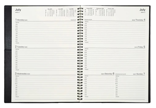 Collins Vanessa 2024 Diary A4 Week To View Red